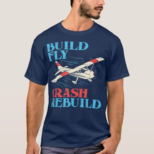 RC Pilot Bygger Pilot Pilot för återskapande av fl T Shirt (Framsida)
