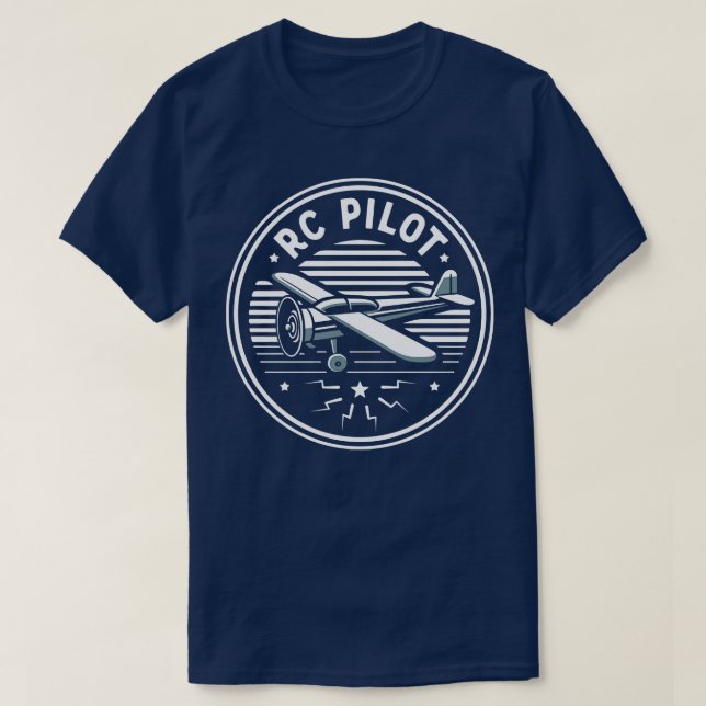 RC Pilotens fjärrkontrollplan T Shirt (Design framsida)
