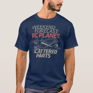 RC Pilotmodell för Flygplan Gift Helg-prognosen T Shirt