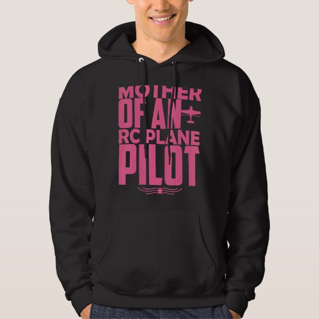 Rc-pilotmodell för flygplansmodell för flygplansmo hoodie (Framsida)