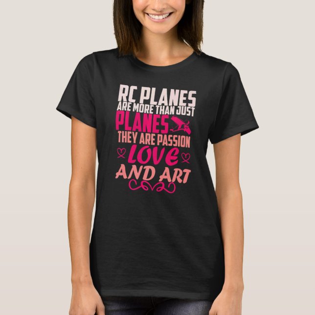 Rc-pilotmodell för flygplansmodell för flygplansmo t shirt (Framsida)