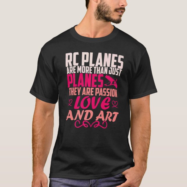 Rc-pilotmodell för flygplansmodell för flygplansmo t shirt (Framsida)