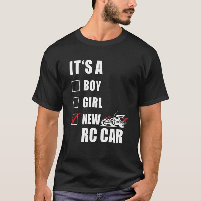 RC Racing  Remote Controlled Cars RC Cars T Shirt (Framsida)