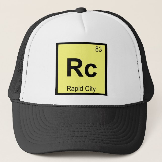 Rc - symbol för forstadsSouth Dakota kemi Truckerkeps (Framsida)