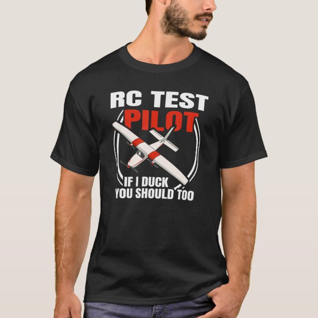 Rc-test av modell för flygplansflygplan (Flygplan) T Shirt (Framsida)