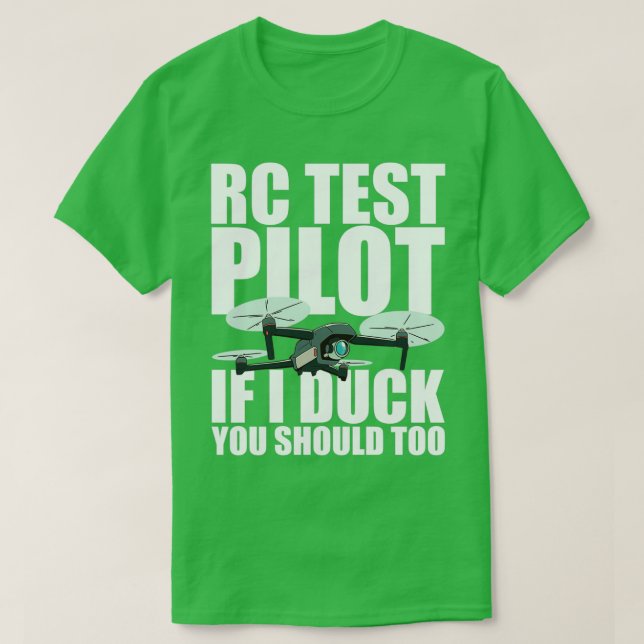 RC-testpilot om jag Anka ska vara 1 T Shirt (Design framsida)
