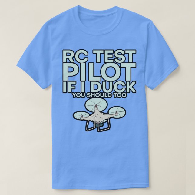 RC-testpilot om jag Anka ska vara för 2 T Shirt (Design framsida)
