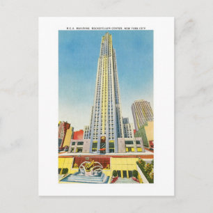 RCA Byggnad, Rockefeller Center, New York Vykort