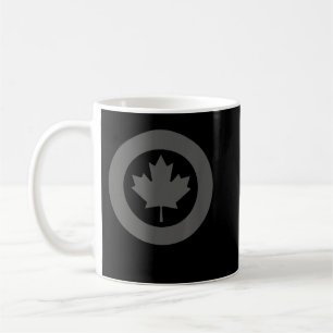 RCAF Royal Canadian Luft Force Roundel Maple Löv L Kaffemugg