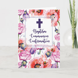 RCIA Baptism Communion and Confirmation Poppies Kort