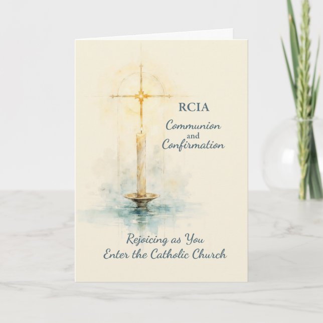 RCIA Kommunion Konfirmation Katolska Kyrkan Kort (Framsida)