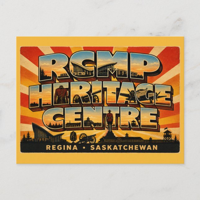 RCMP Heritage Centre Regina Saskatchewan Museum Vykort (Framsida)