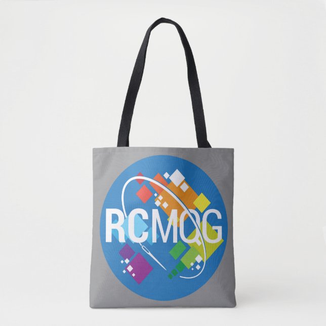 RCMQG-logotyptotot hänger lös--Grått Tygkasse (Framsida)