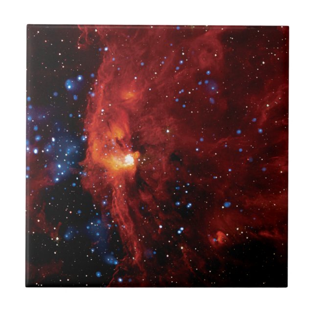 RCW 108 Stjärnbildande region - Hubble-rymdtelesko Kakelplatta (Framsidan)