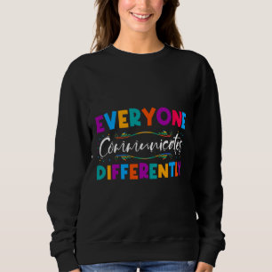 Rd Alla kommunicerar olika autism Specia T Shirt