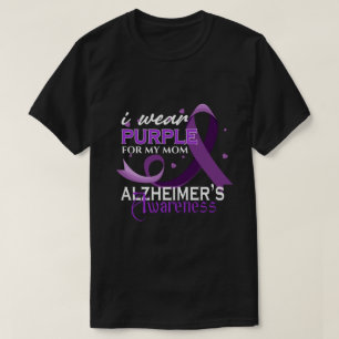 RD Anpassningsbar I Bära Lila för min Mamma-Alzhei T Shirt