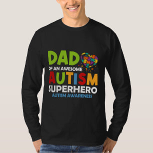 Rd Autism Pappa i en Fantastisk-superhjälte Autis T Shirt
