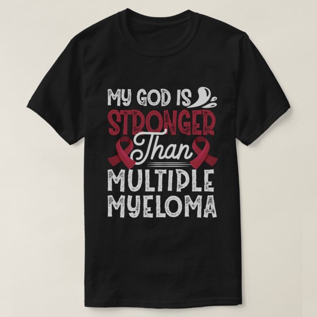 RD Blood Cancer Survivor - Många Myeloma Medvetet T Shirt (Design framsida)