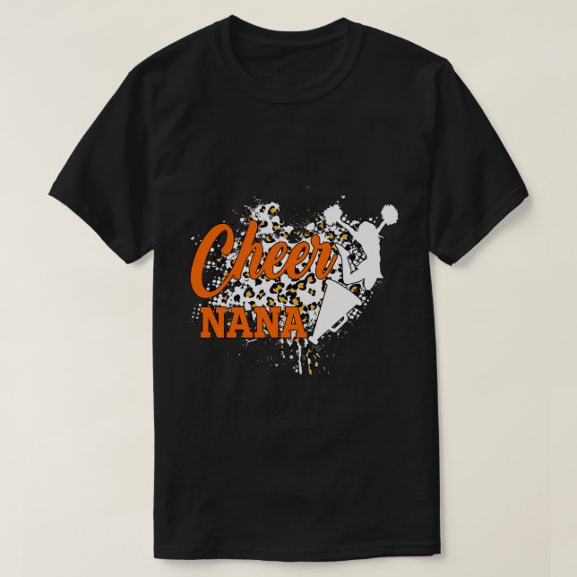 Rd Cheer Nana on Cheetah Shirt, Sports Shirt T Shirt (Design framsida)