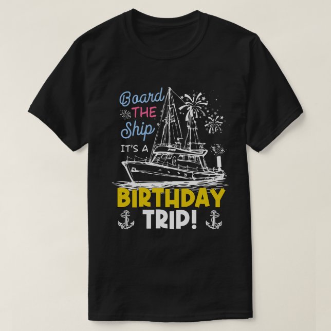RD Cruise Resa Vacation Gift - Birthday Cruise T Shirt (Design framsida)