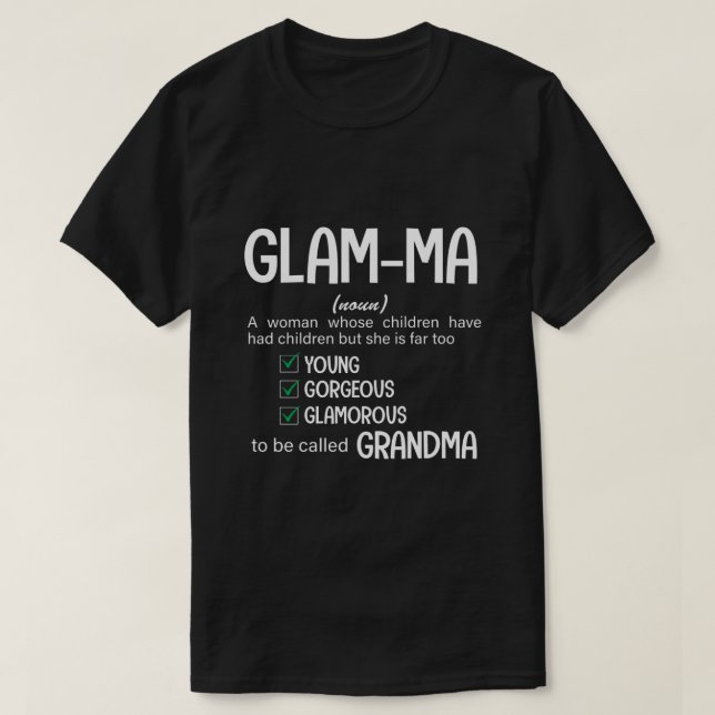 RD Glamma Shirt, Grandma Shirt, Gift for Grandma T Shirt (Design framsida)