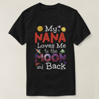 RD Kids Nana Kärlek mig till Måne och Baby  T Shirt