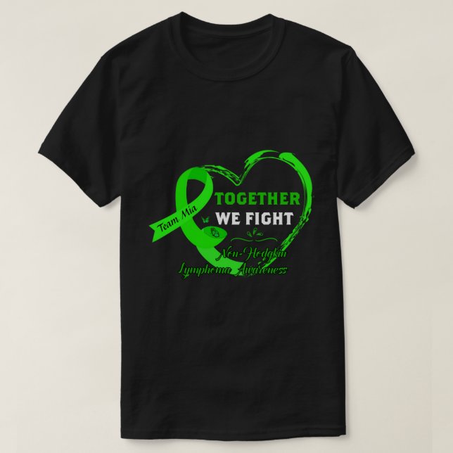 RD Non-Hodgkin Lymphoma Shirt, tillsammans kämpar  T Shirt (Design framsida)
