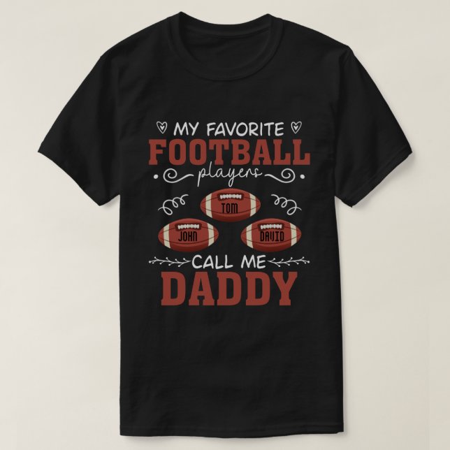 RD Personlig American Football  T Shirt (Design framsida)