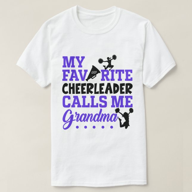 RD Personlig Cheermanager Shirt, Cheer Grandma T Shirt (Design framsida)