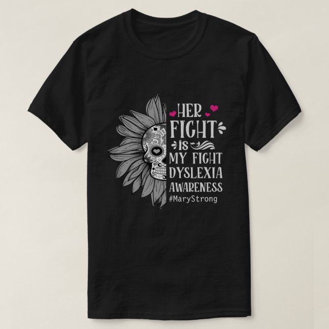 RD Personlig Dyslexia Awareness Shirt T (Design framsida)