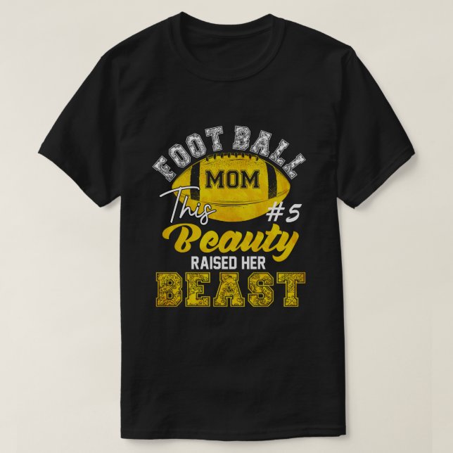 RD Personlig Football Mamma Shirt, denna skönhet  T Shirt (Design framsida)