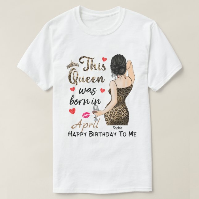 RD Personlig Grattis på födelsedagen till mig  T Shirt (Design framsida)