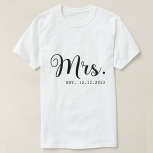 RD Personlig Mr. och Mrs., Anpassningsbar Wifey oc T Shirt