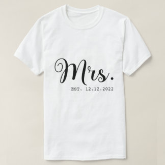 RD Personlig Mr. och Mrs., Anpassningsbar Wifey oc T Shirt