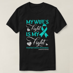 RD Personlig Ovarian Cancer Shirt, Cancer Fight T Shirt