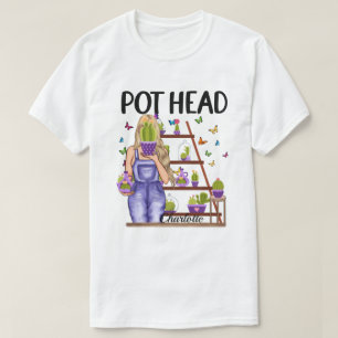 RD Personlig Pot Head Shirt, Birthday Gift T Shirt
