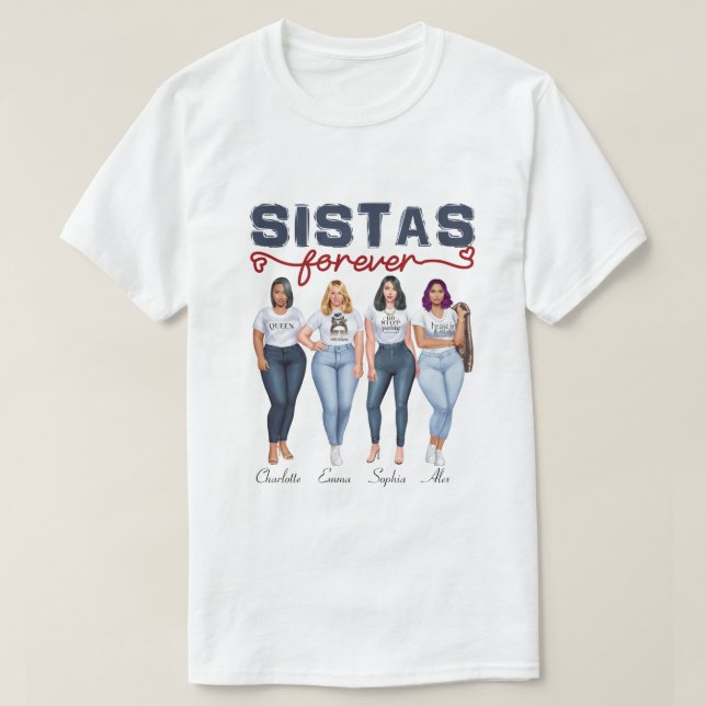 RD Personlig Sistas Sistas Forever T Shirt (Design framsida)