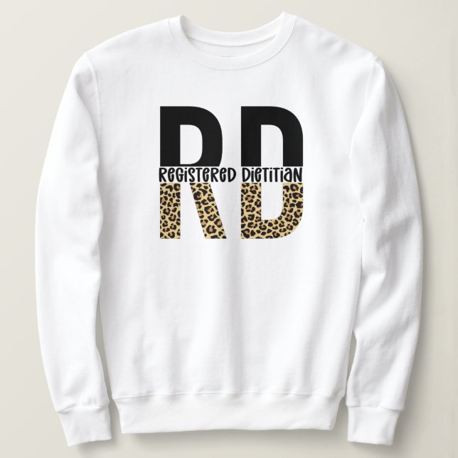 RD Registerad dietitian Cheetah Print RD Gift T Shirt (Design framsida)
