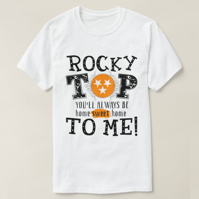 RD Rocky Top, du kommer alltid att vara hemma. T Shirt (Design framsida)