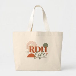 RDH Life Modern Stor Tote-väska present tandhygien Jumbo Tygkasse