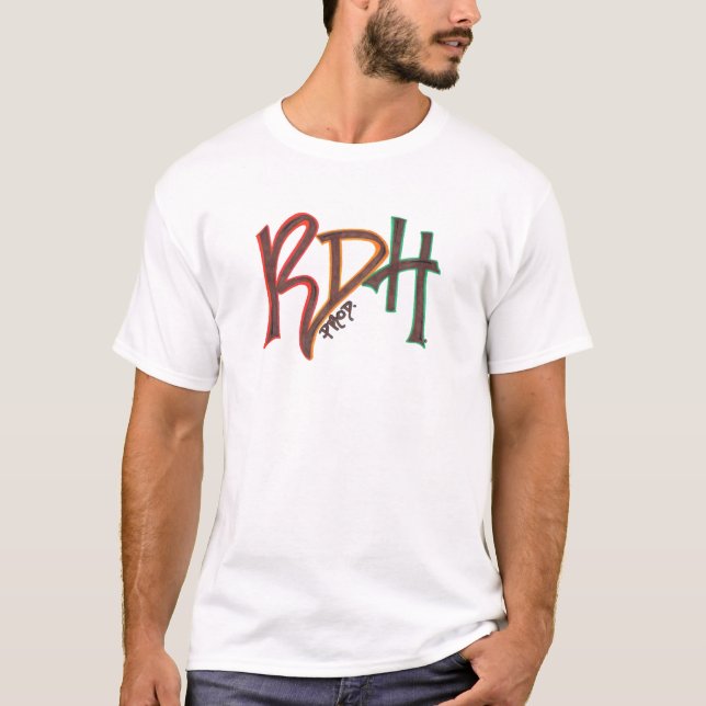 RDHprod. Rasta mönsterutslagsplats T Shirt (Framsida)