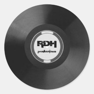 RDHprod. Vinyl Sticker Runt Klistermärke