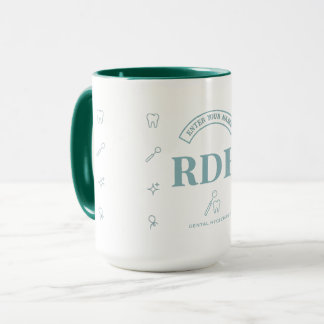 RDHTandhygienist Personlig Minimalistisk Patina Mugg