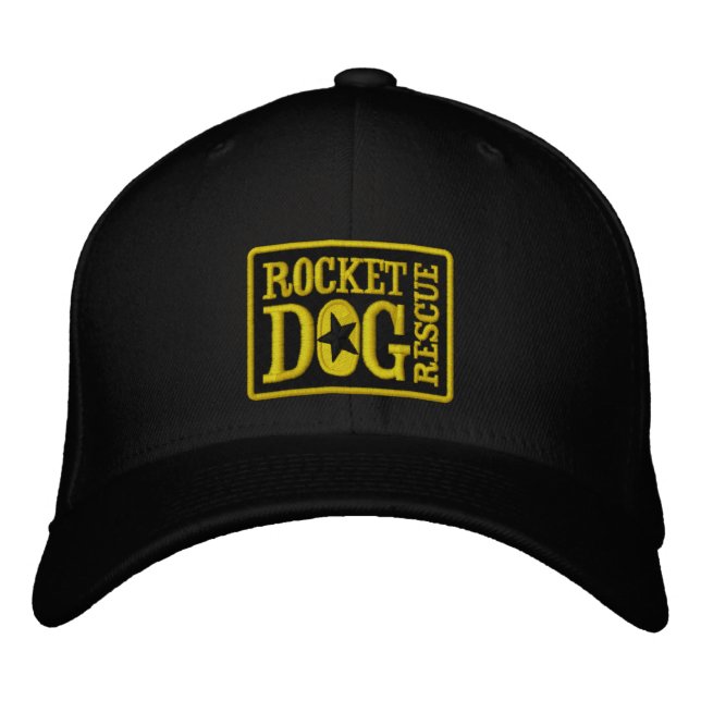 RDR-Logotyp (blk/guld) Broderad Keps (Framsida)