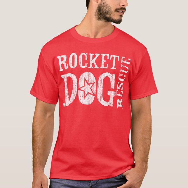 RDR-logotyp (vintagevit) Tee Shirt (Framsida)