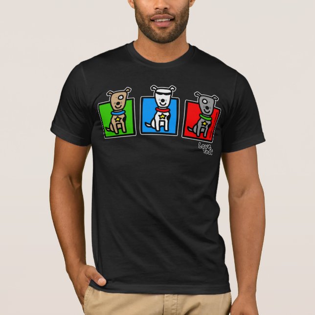 RDR - Todd Parr (3 hundar) T-shirt (Framsida)
