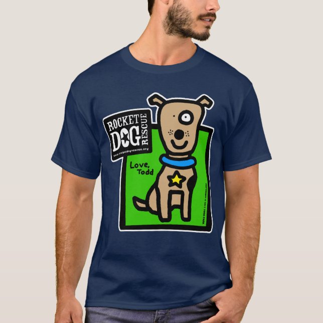 RDR - Todd Parr (den bruna hunden) Tee Shirt (Framsida)