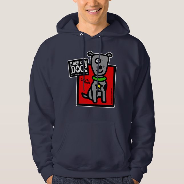 RDR - Todd Parr (den gråa hunden) Sweatshirt Med Luva (Framsida)