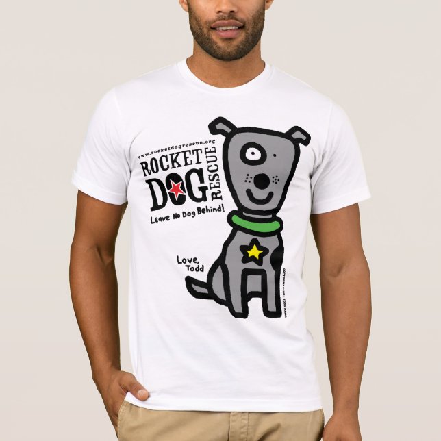 RDR - Todd Parr (Lrg hundgrått) T-shirt (Framsida)