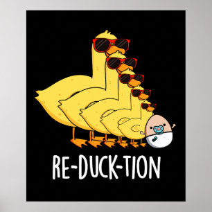 Re-anka-tion Funny Animal Anka Pun Mörk BG Poster